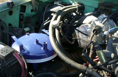 1992 Ford Bronco - 1ga pancake compressor tank test fit.