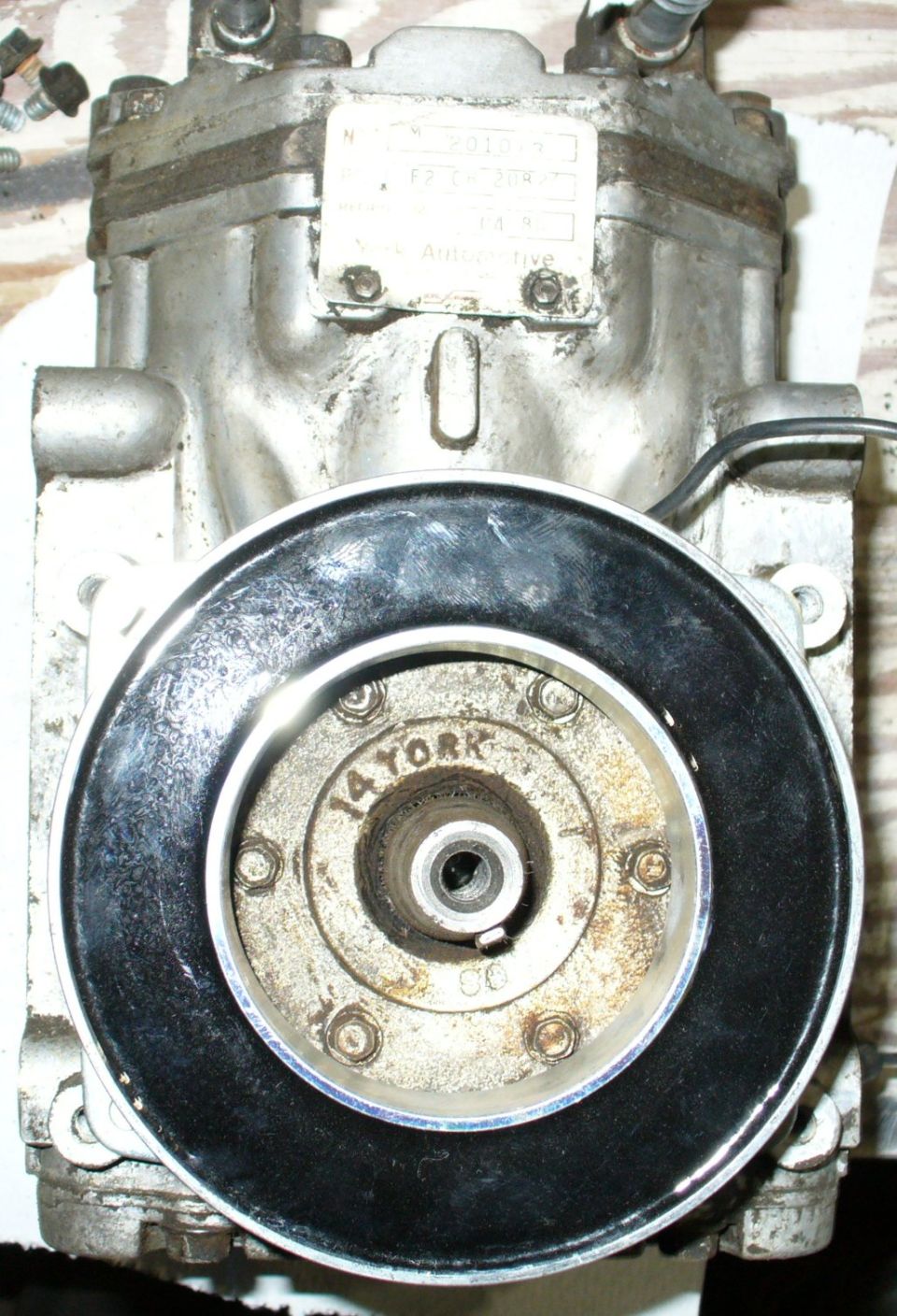 New 5030 clutch for York 210 compressor...doesn't quite line up with the bolt holes.