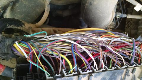 1983 Ford Bronco - Rat-rod 2011 F150 EcoBoost underhood fuse/relay box invaded by a mouse. Note the wires chewed bare or apart. IF THE IMAGE IS TOO SMALL, cli…