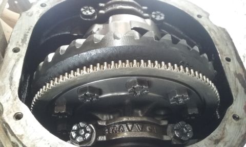 1995 Ford Bronco - Differential gears and housing detail, showing internal components and hardware.