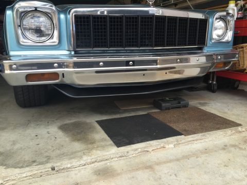 1975 Chevrolet Chevelle - Front view of a 1975 Chevrolet Chevelle showing its grille and bumper details.