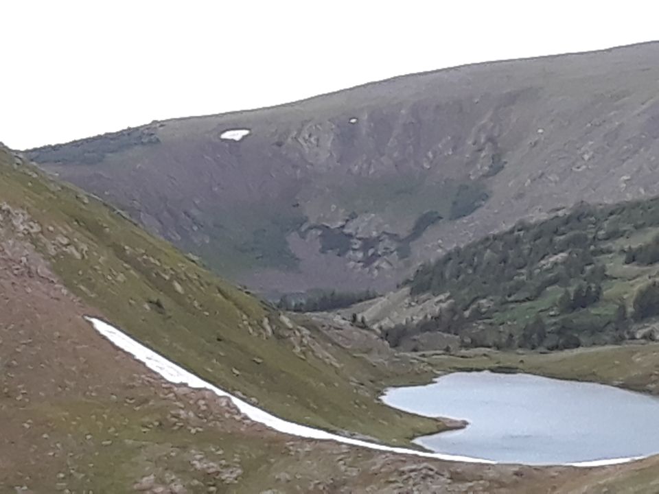 Pumphouse lake, with Corona lake in the background.
