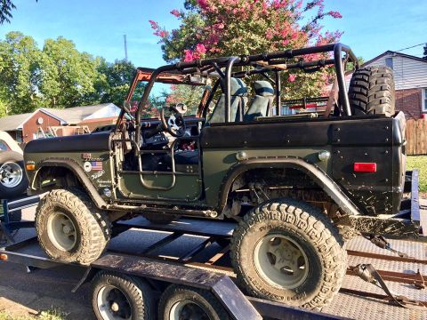 1972 Ford Bronco - This 1972 Ford Bronco is loaded onto a trailer, ready for its next adventure.