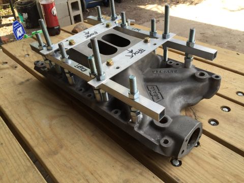 1981 Ford LTD - Everything bolted down and ready to go to the welder.Nothing moved much during welding so I suppose the fixture worked well. I still have t…