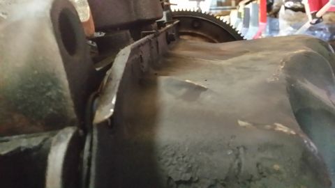 2003 Ford Ranger - Profile shot showing bulge from the violent end of this engine.