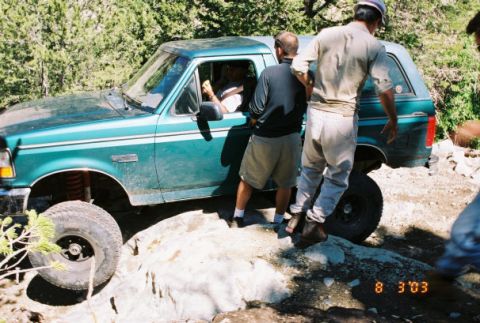 1996 Ford Bronco - Stuck on Mt. Blanca, going down Jaws 1