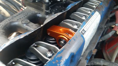 1981 Ford Bronco - Engine valve train components, including rocker arms and valve springs, are visible in this close-up shot.
