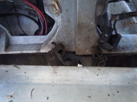 2001 Ford Crown Victoria - Detail of wiring harness and mechanical components, likely from a vehicle's interior or undercarriage.