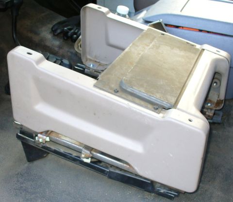 1992 Ford Bronco - Windstar seat base mounted to Bronco rails.