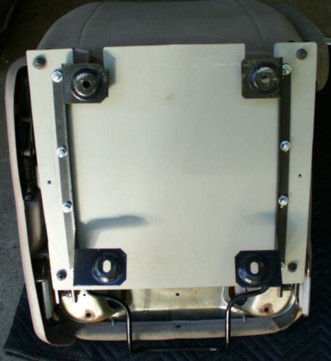 1992 Ford Bronco - Bronco rails and adapter plate mounted to Windstar seat.