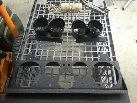 1985 Ford Bronco - All gauge pods done, and painted.