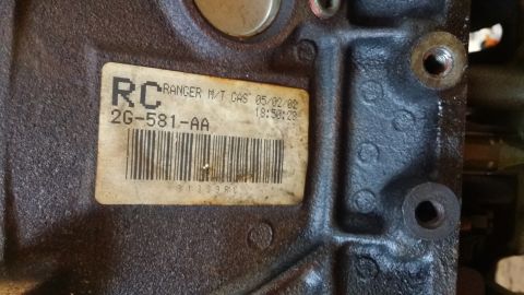 2003 Ford Ranger - Engine sticker on the replacement engine.