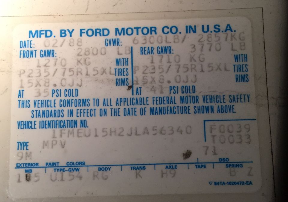 1988 Ford Bronco