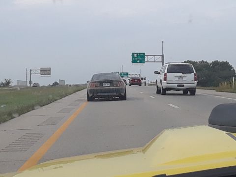 1994 Ford Bronco - 03 mach1 following an 01 bullitt
