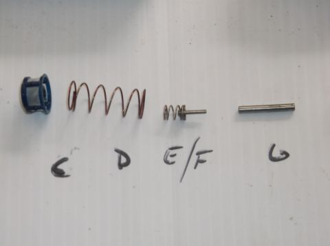 1979 Ford Ranchero - Various mechanical components are arranged and labeled on a white background.