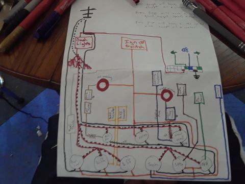 1985 Ford Bronco - Custom wiring diagram.