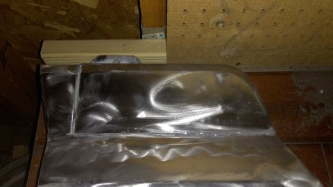 1996 Ford Bronco - New fender panel placed on with panel adhesive. A friend helped me weld it later on.