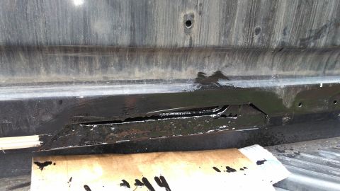 1996 Ford Bronco - One of my three attempts at prepping the tailgate.