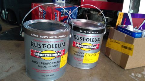 1996 Ford Bronco - After I opted out of the boat paint, because it was glossy and my body work just wasn't good enough for that shine, I went with Rustoleum p…