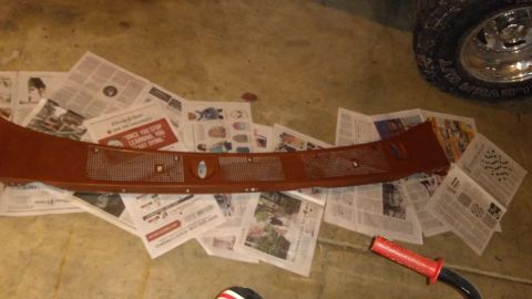 1996 Ford Bronco - Remember that windshield cowl panel I talked about? It was a pain in the butt to strip, prime, and paint.