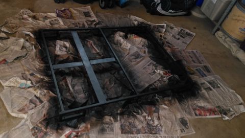 1996 Ford Bronco - Went ahead and decided to paint the roof rack too at the last minute. Stripped to bare metal, primed with the same stuff I used on the truc…