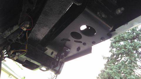 1996 Ford Bronco - Rearview camera installed. Made the bracket out of sheet metal.
