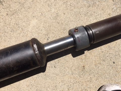1978 Ford Bronco - Driveshaft part shown with U-joint and slip yoke assembly.