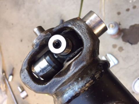 1978 Ford Bronco - The GMB U-joints I previously installed are really poor quality. The grease fittings that came with them didn't fit and the caps are longer…
