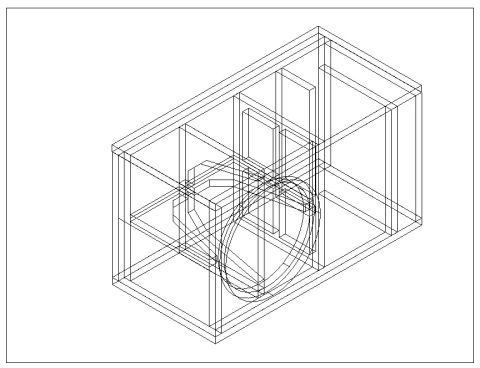 1994 Ford Bronco - This diagram shows the internal structure of a speaker enclosure, likely for a car audio system.