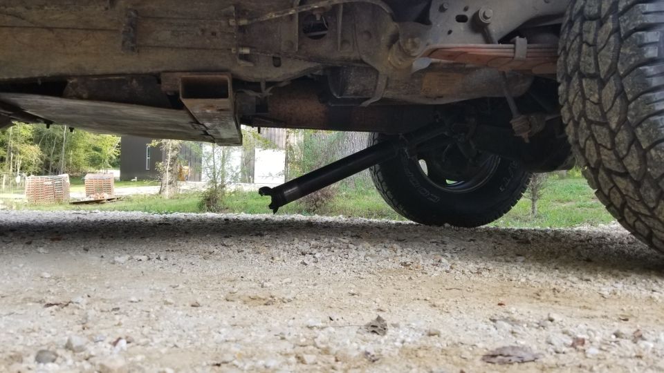 !(°))@&$#! 

At least it happened AFTER towing a loaded trailer home, and backing it through the yard.

At this rate, I'll either have to get an all-new one built locally for ~$600 (using Spicer components) or take a chance with another online supplier.

UPDATE: Later today, I ordered a new shaft from Tom Woods.  Then, I broke my leg.