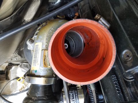 1995 Ford F-250 - This oil build up is after 4000 miles. This is insane. When I pulled it apart the first time it was literally caked in black oil. probably…