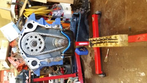 2003 Ford Ranger - That big orange monster behind is next on the list for projects. 6.5 block for the Suburban. I did not realize how physically small this en…