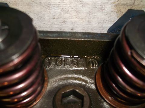 1971 Ford Ranchero - Close-up of an engine component showing casting numbers 78L8 10.