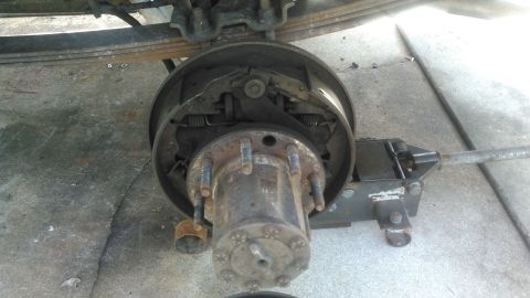 1990 Ford F-250 - remove the drum. this can be tricky. if it wobbles but cant come off then you need to loosen the self adjuster from the back access hole wi…