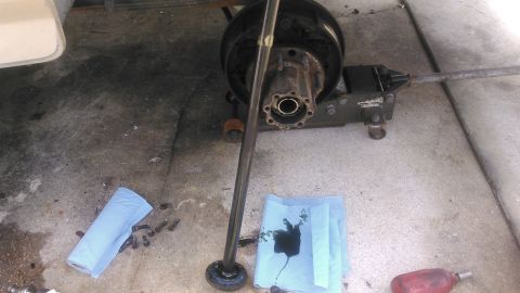 1990 Ford F-250 - number one: make sure you have enough room to slide the axle shaft out. i made that mystake on the passenger side and had to reassembly eve…
