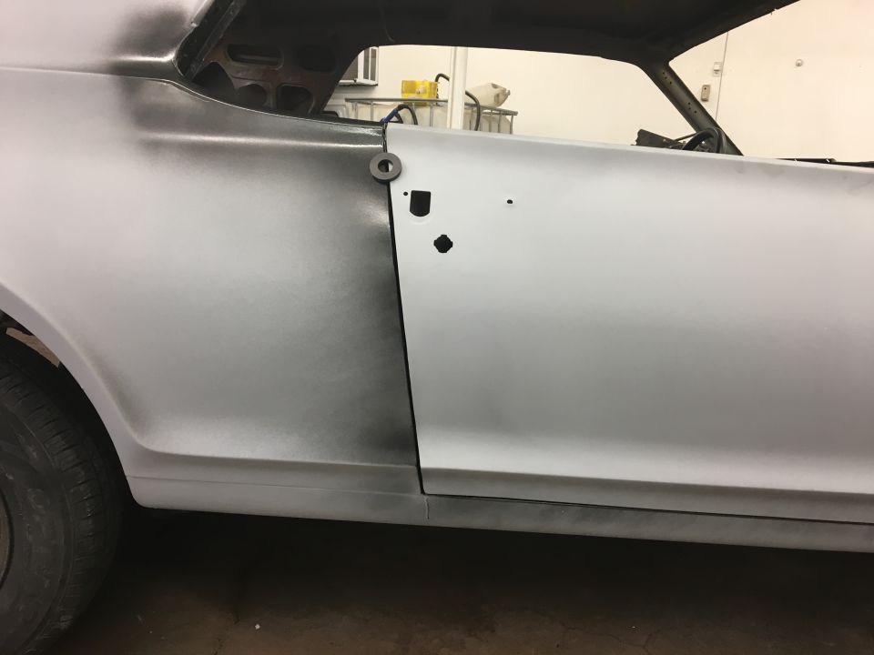 1968 Mercury Cougar side view, primer finish