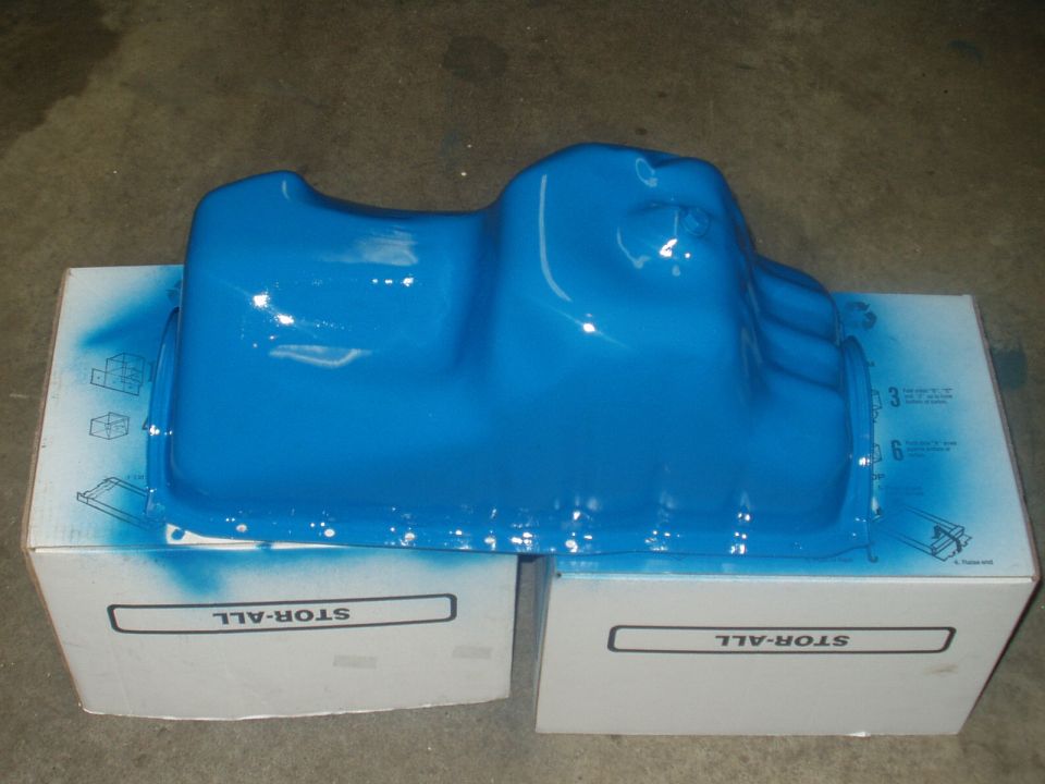 Finished product, I reconditioned mine as the going price for a used rear sump pan is 50 bucks.