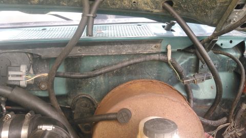1996 Ford Bronco - the area of the firewall