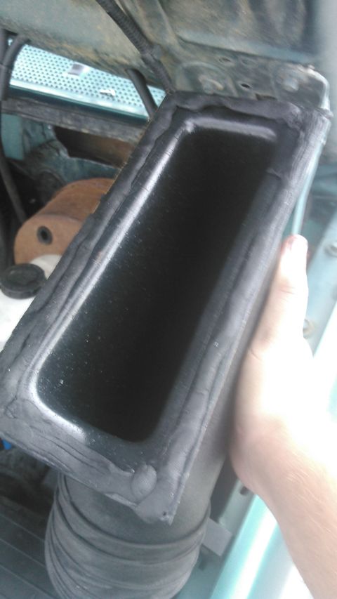 1996 Ford Bronco - the kit came with some weather stripping. does it really need it? no but its there so i used it. its not like this intake really needs to b…