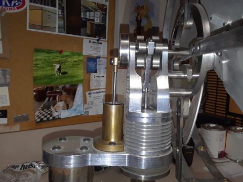 1994 Ford Bronco - A detailed view of a model engine's internal workings, including its piston and crankshaft assembly.