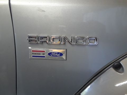 1985 Ford Bronco - Repop cobra emblem from Scott Drake