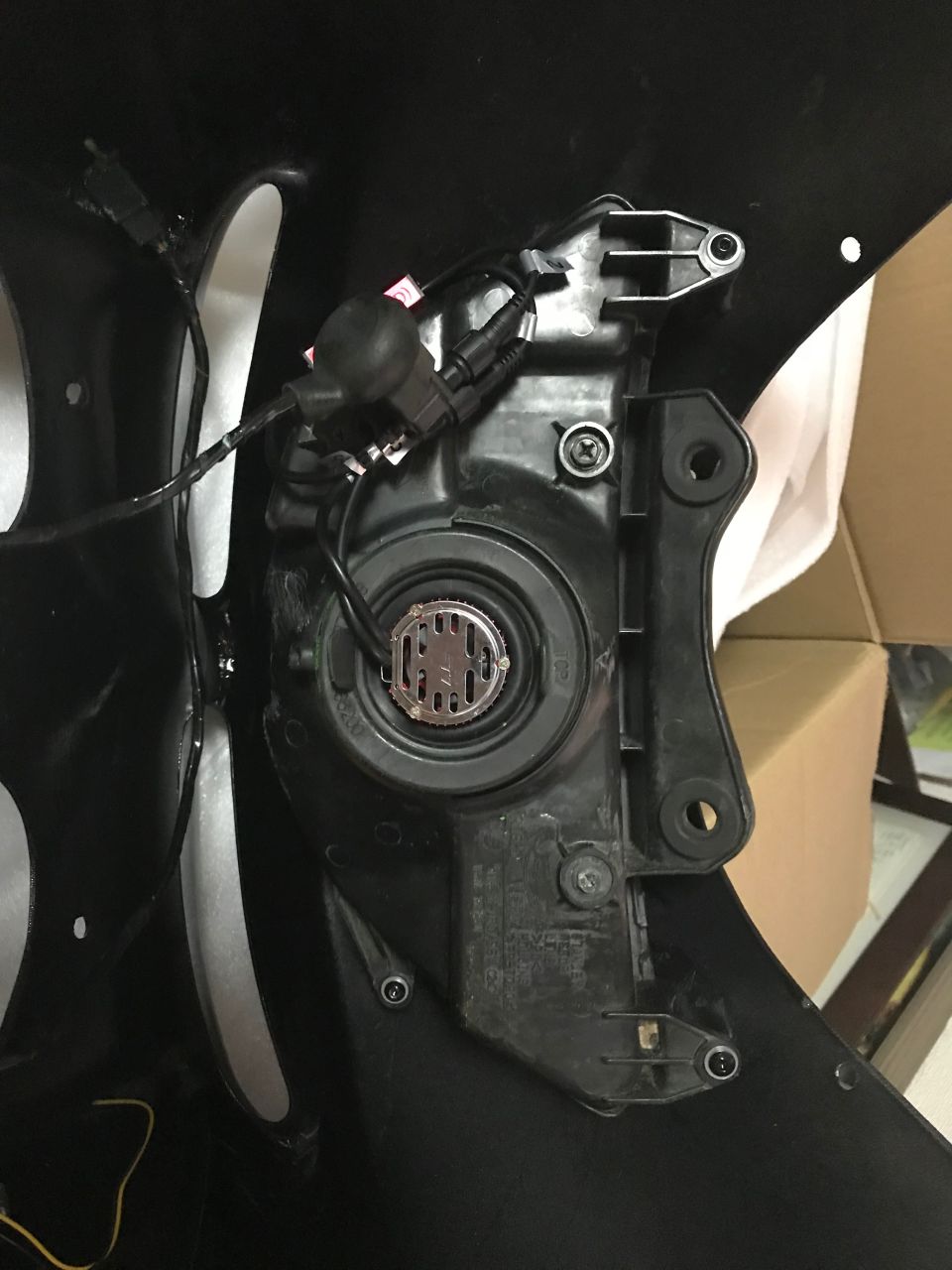 1998 ZX9R OPT-7 LED light install