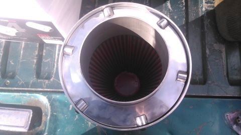1996 Ford Bronco - it has a big 4" inlet and outlet. this is the outlet side shown. the housing is held together by 6 little allen screws. the 2 halfs of the…