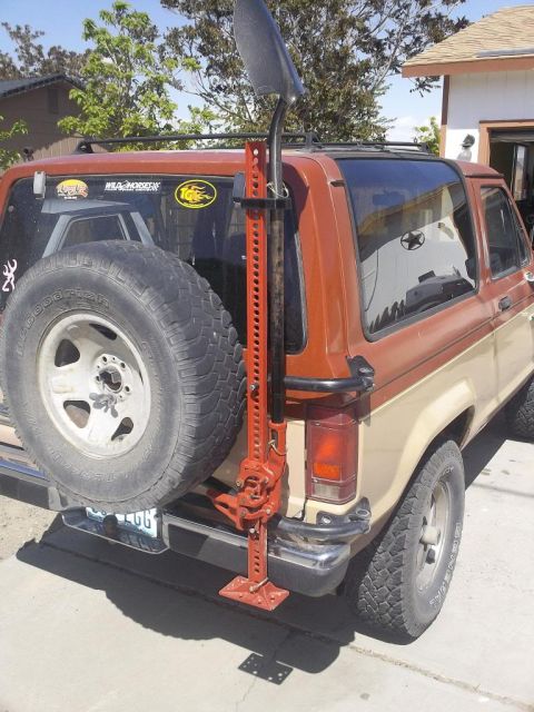 1987 Ford Bronco II - This 1987 Ford Bronco II is equipped with a Hi-Lift jack and shovel for off-road adventures.