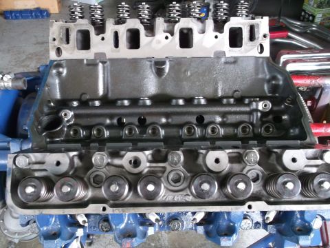 1970 Ford Torino - C6AE-R heads with CJ valves installed, FP 1020 gaskets. Comp Cams 282S solid lifter cam / kit.