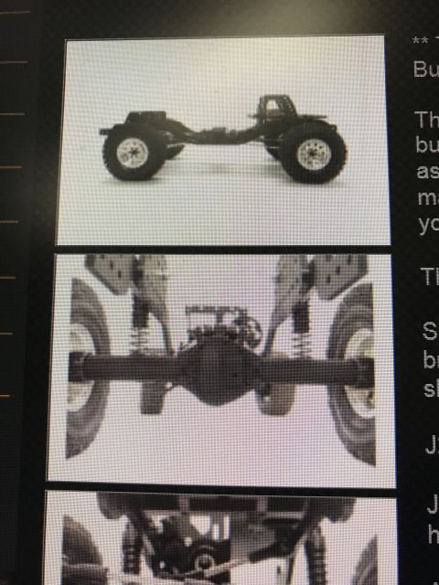 1989 Ford Bronco - Close-up views of the chassis and suspension components of a toy truck model.