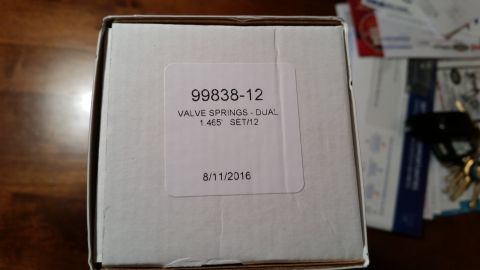 1981 Ford Bronco - A box containing valve springs is shown with a part number and date.