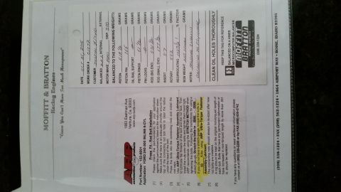 1981 Ford Bronco - Document details engine part specifications and installation instructions for a Ford 240-300 inline 6-cylinder.