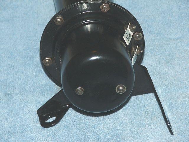 Black horn assembly with POS label and mounting bracket