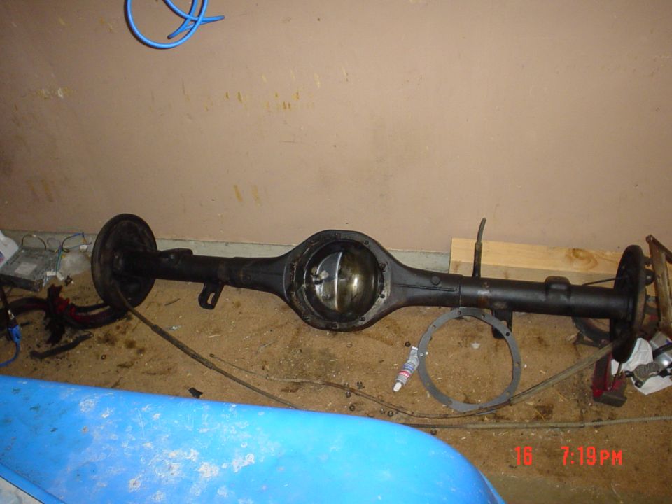 new 9" housing, picked up the complete axle diff and all for 100 bucks